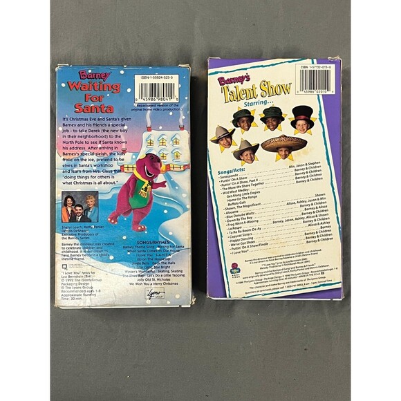 2 Barney Classic Collection VHS Walk Around The Block Seasons Talent Show - Picture 2 of 7